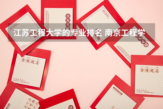 江苏工程大学的专业排名 南京工程学院的王牌专业排名