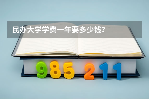 民办大学学费一年要多少钱？